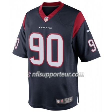 Maillot Homme Houston Texans Jadeveon Clowney 90 Nike Bleu